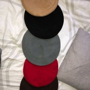 5 French style hats AMERICAN APPAREL